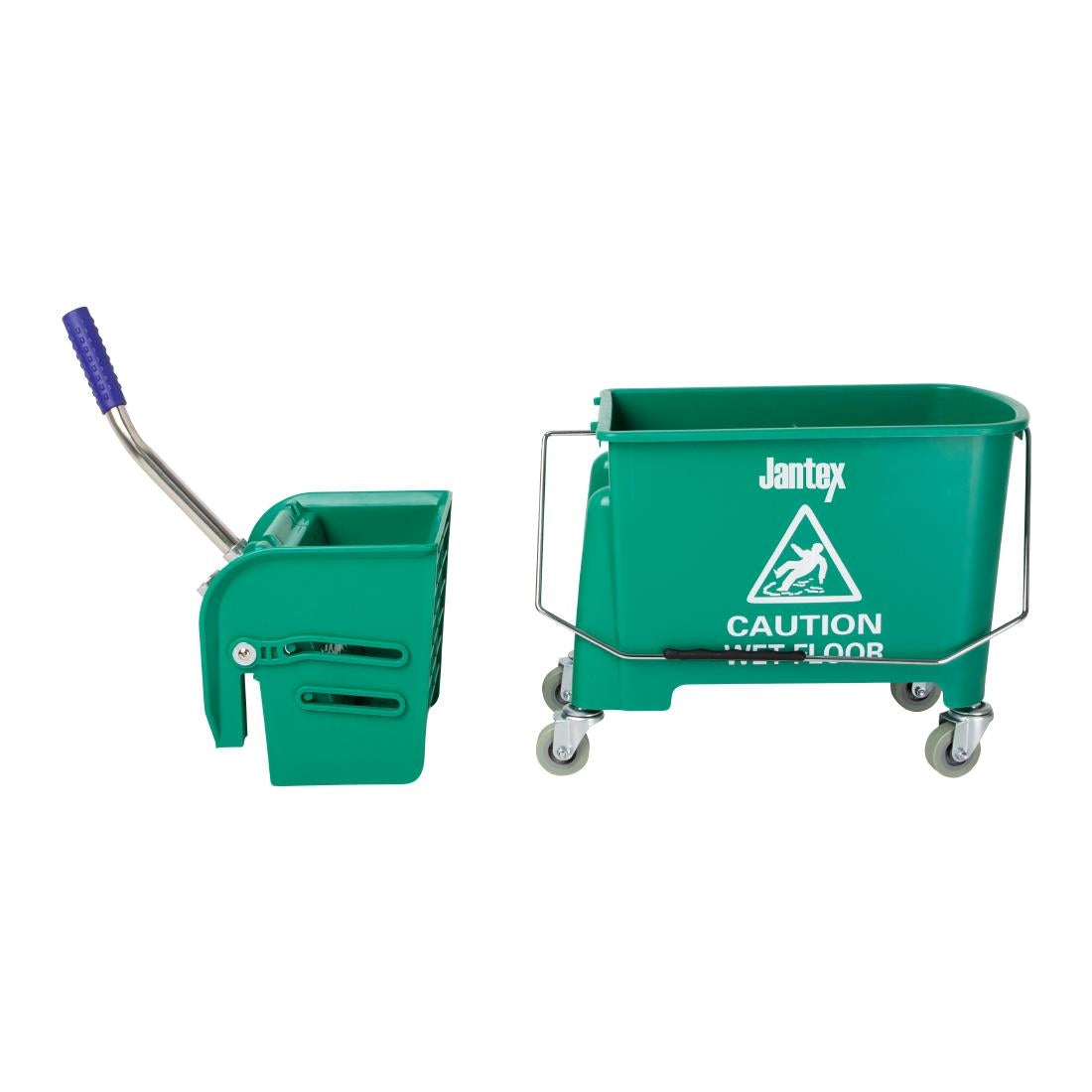 Jantex Kentucky Green Mop Bucket and Wringer 15Ltr