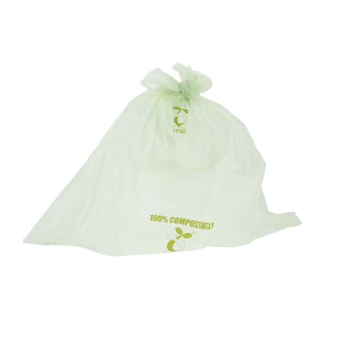 Jantex Green Compostable Bin Liners 10Ltr (24 Pack)