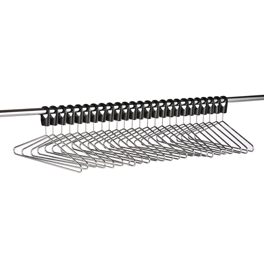 Heavy Duty Z Garment Rail With 25 Anti Theft Hangers