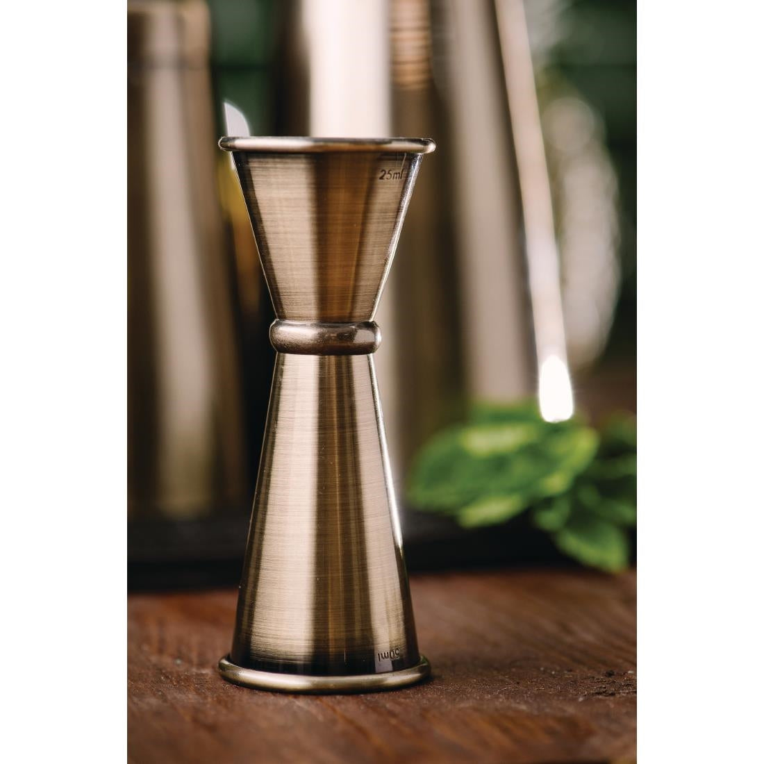 Beaumont Mezclar 25/35/50NGS Stainless Steel Banded Jigger