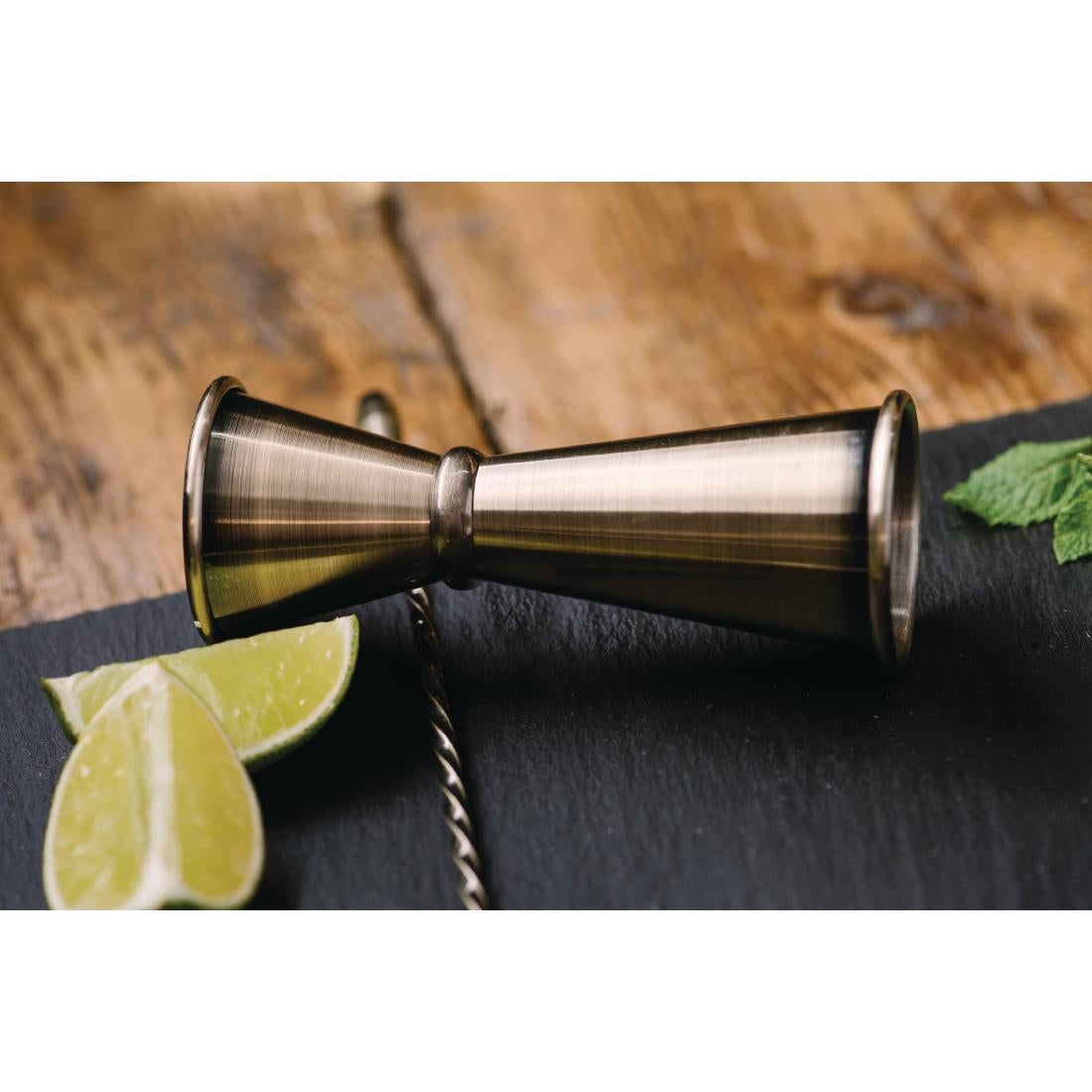 Beaumont Mezclar 25/35/50NGS Stainless Steel Banded Jigger