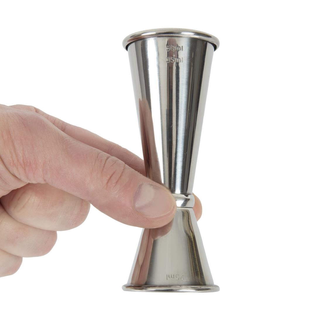 Beaumont Mezclar 25/35/50NGS Stainless Steel Banded Jigger