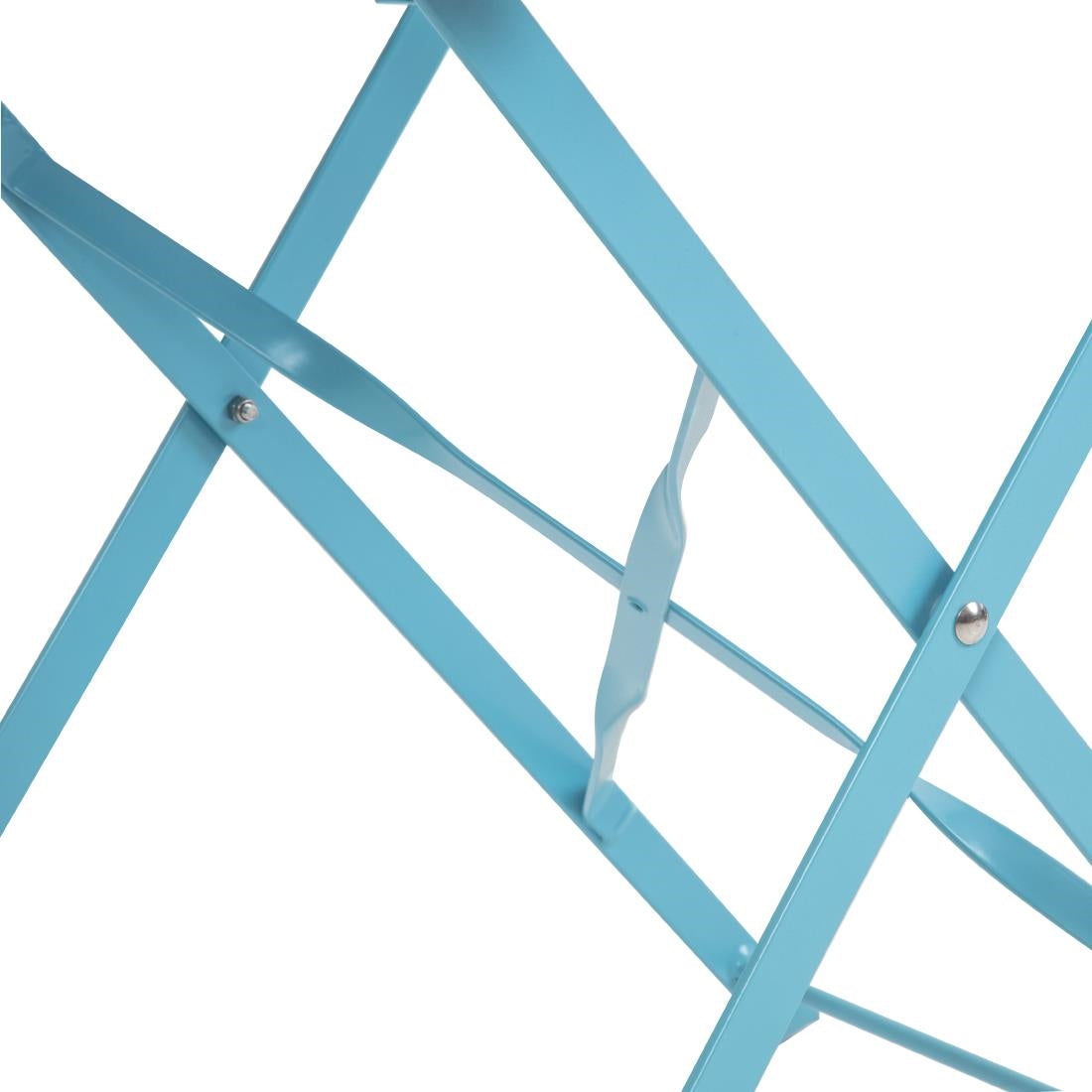 Bolero Perth Blue Pavement Style Steel Folding Chairs (2 Pack)