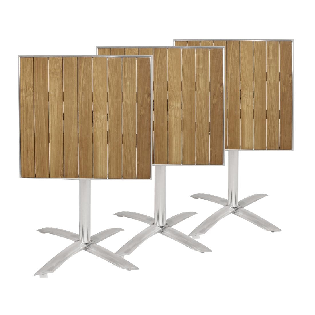 Bolero Ash Flip Top Square Bistro Table 600mm