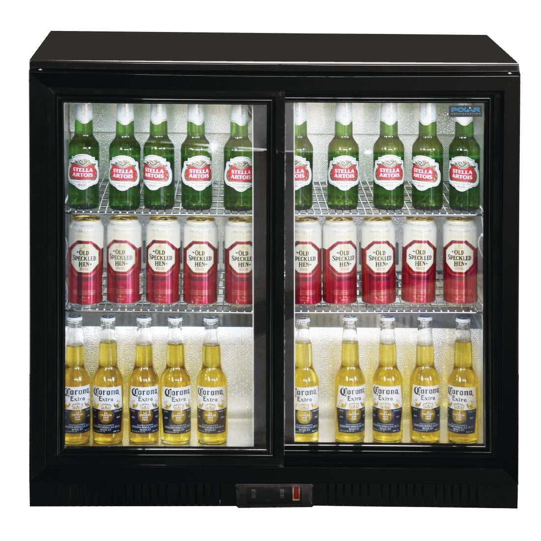 Polar G-Series Back Bar Cooler with Sliding Doors 208Ltr