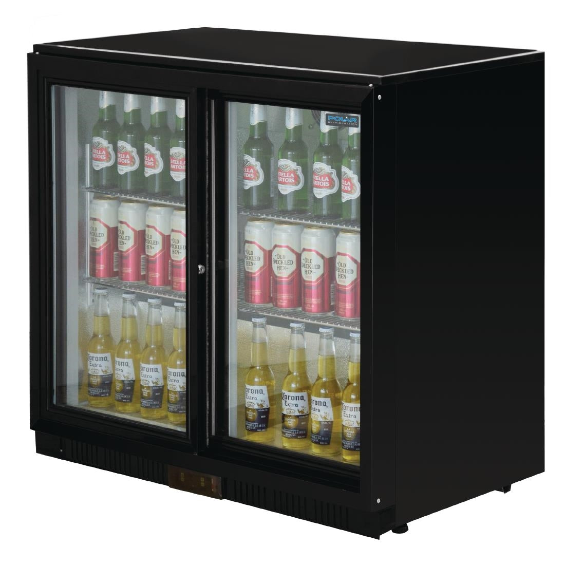 Polar G-Series Back Bar Cooler with Sliding Doors 208Ltr