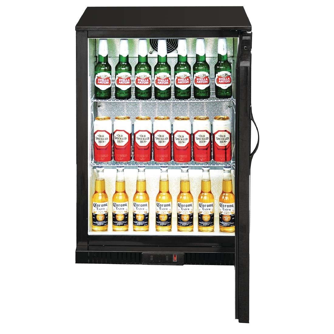 Polar G-series 850mm Single Door Back Bar Cooler Solid Door 128 Ltr