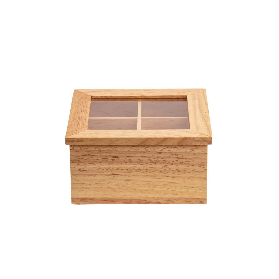 Olympia Mini Hevea Wood Tea Box