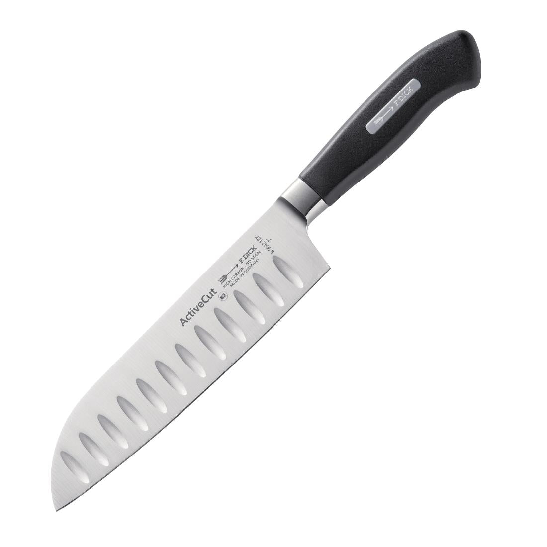Dick Active Cut Santoku Knife Black 18cm