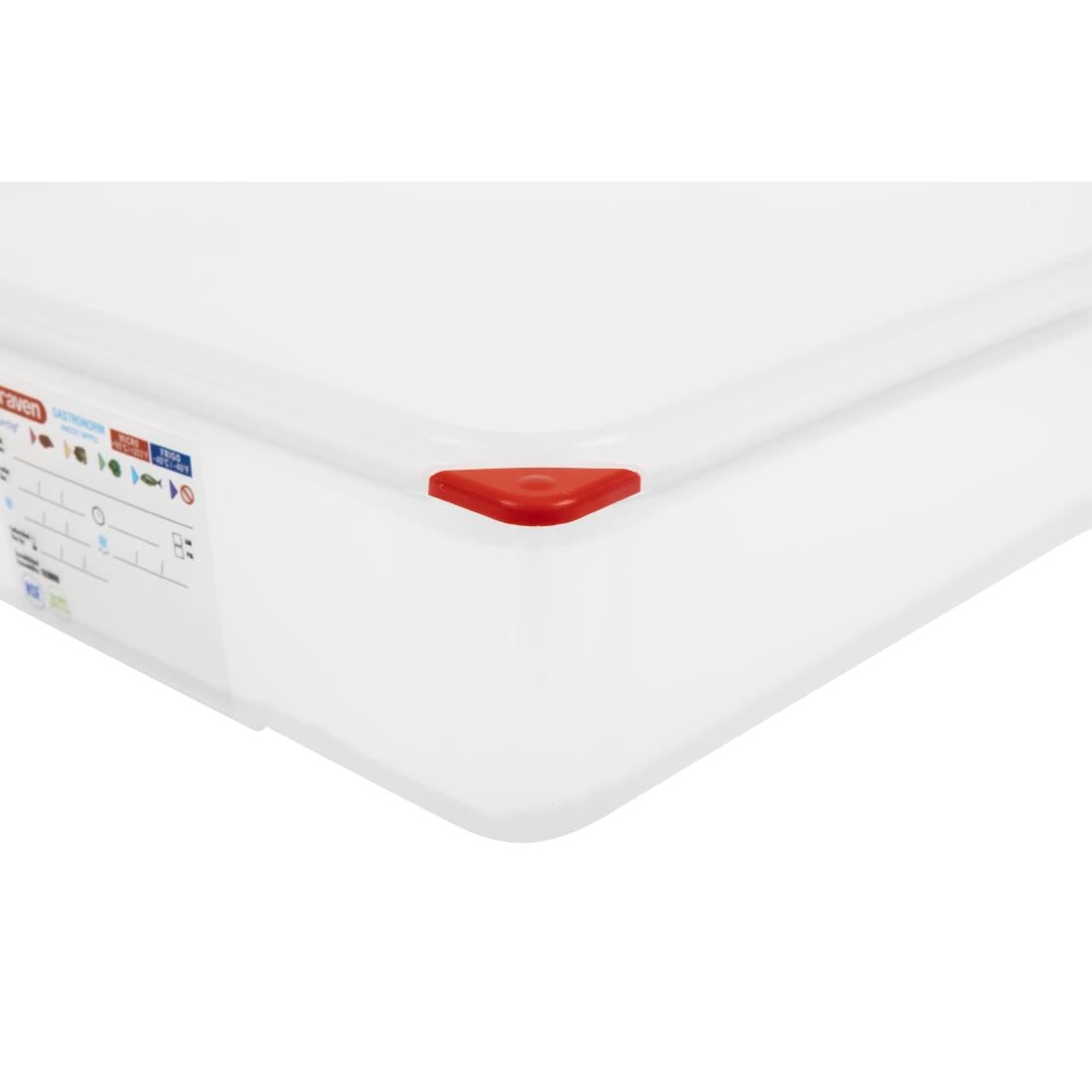 Araven Polypropylene 1/1 Gastronorm Food Containers 13.7Ltr with Lid (4 Pack)