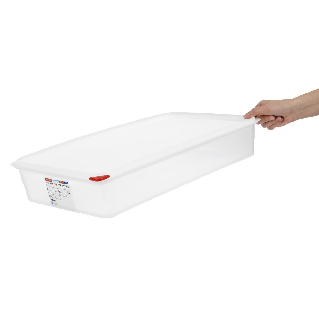 Araven Polypropylene 1/1 Gastronorm Food Containers 13.7Ltr with Lid (4 Pack)