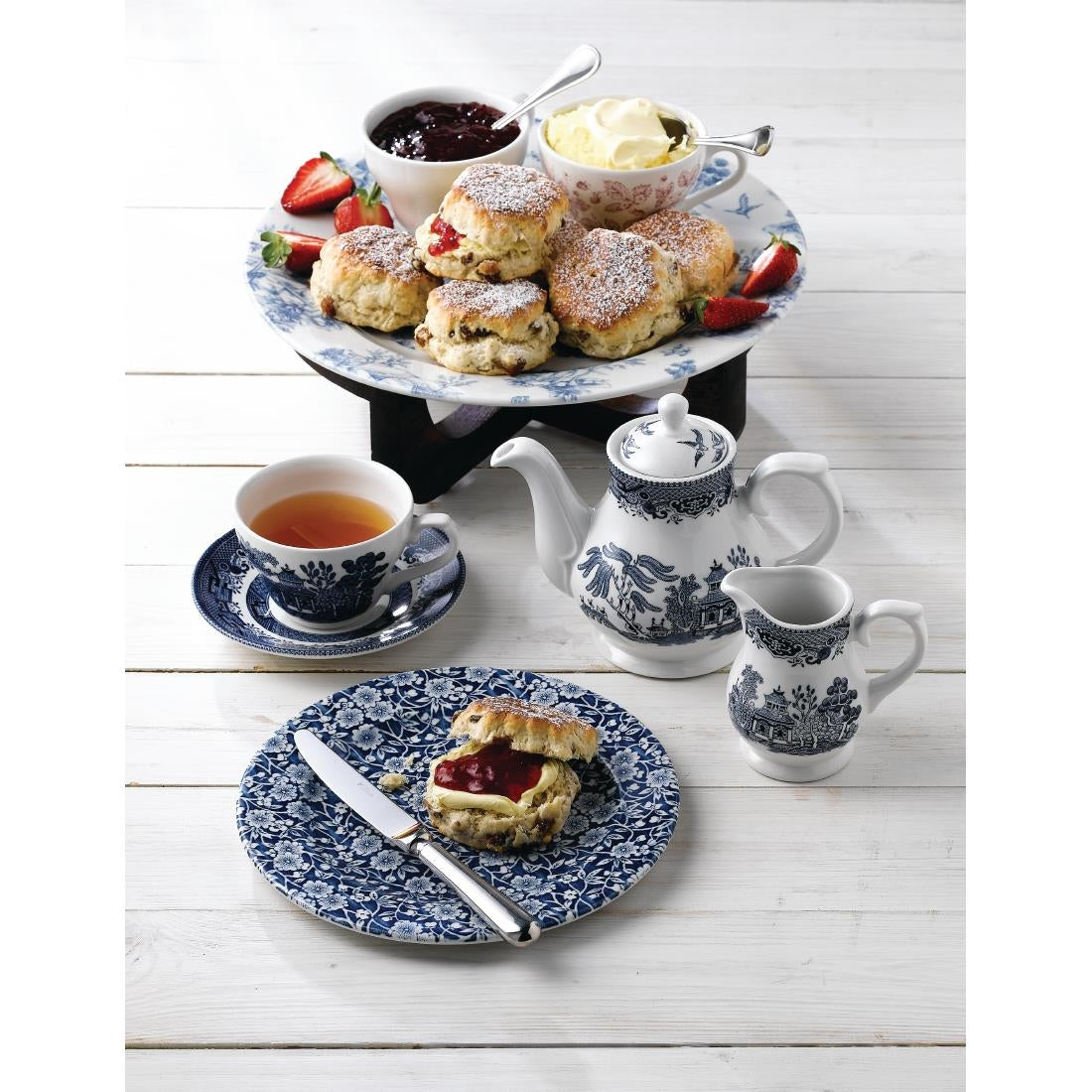 Churchill Vintage Prints Plates Prague Toile Print 305mm (6 Pack)