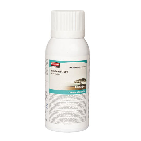 Rubbermaid Microburst 3000 Air Freshener Refills Kilimanjaro 75ml (12 Pack)