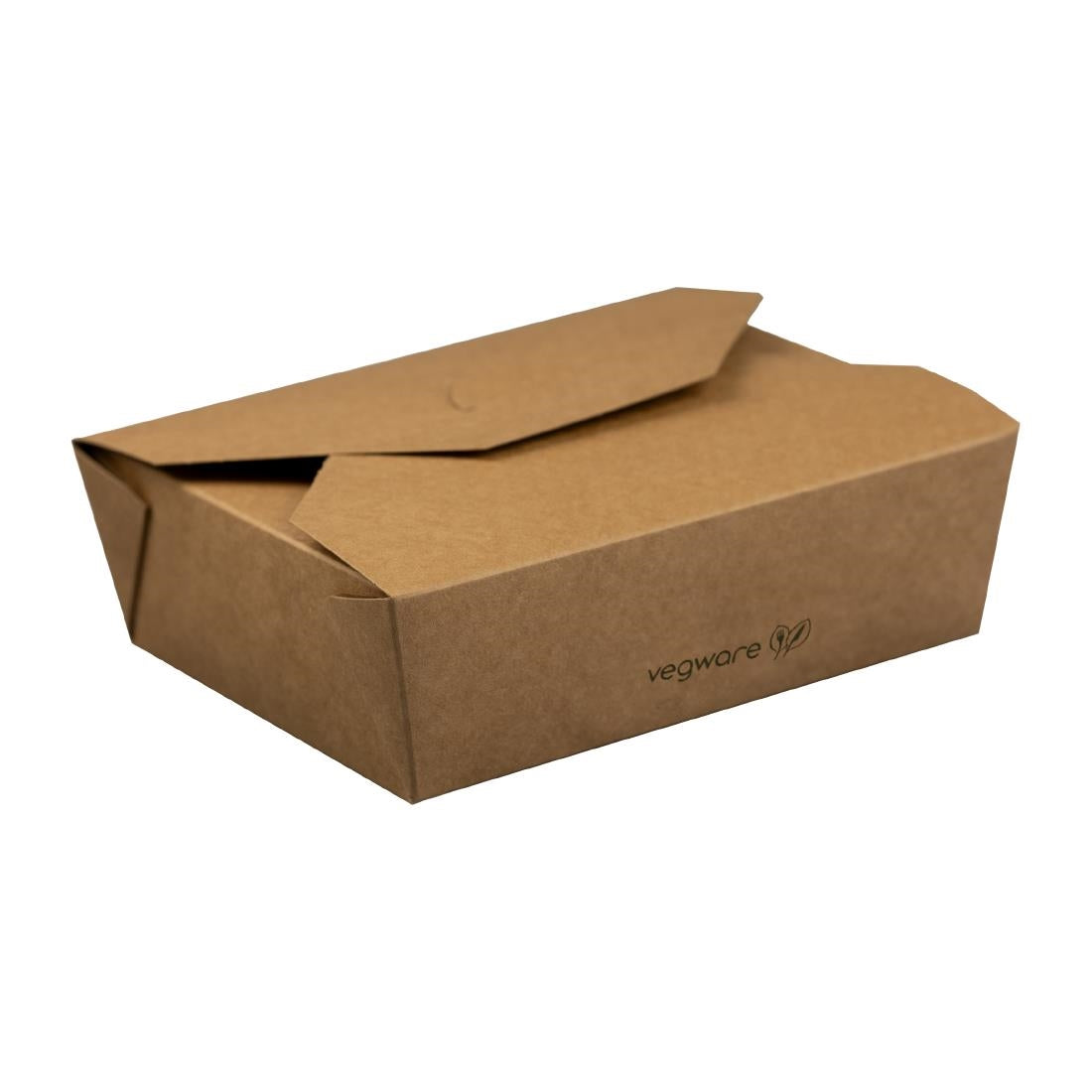 Vegware Compostable Paperboard Food Boxes No.5 1050ml / 37oz (150 Pack)