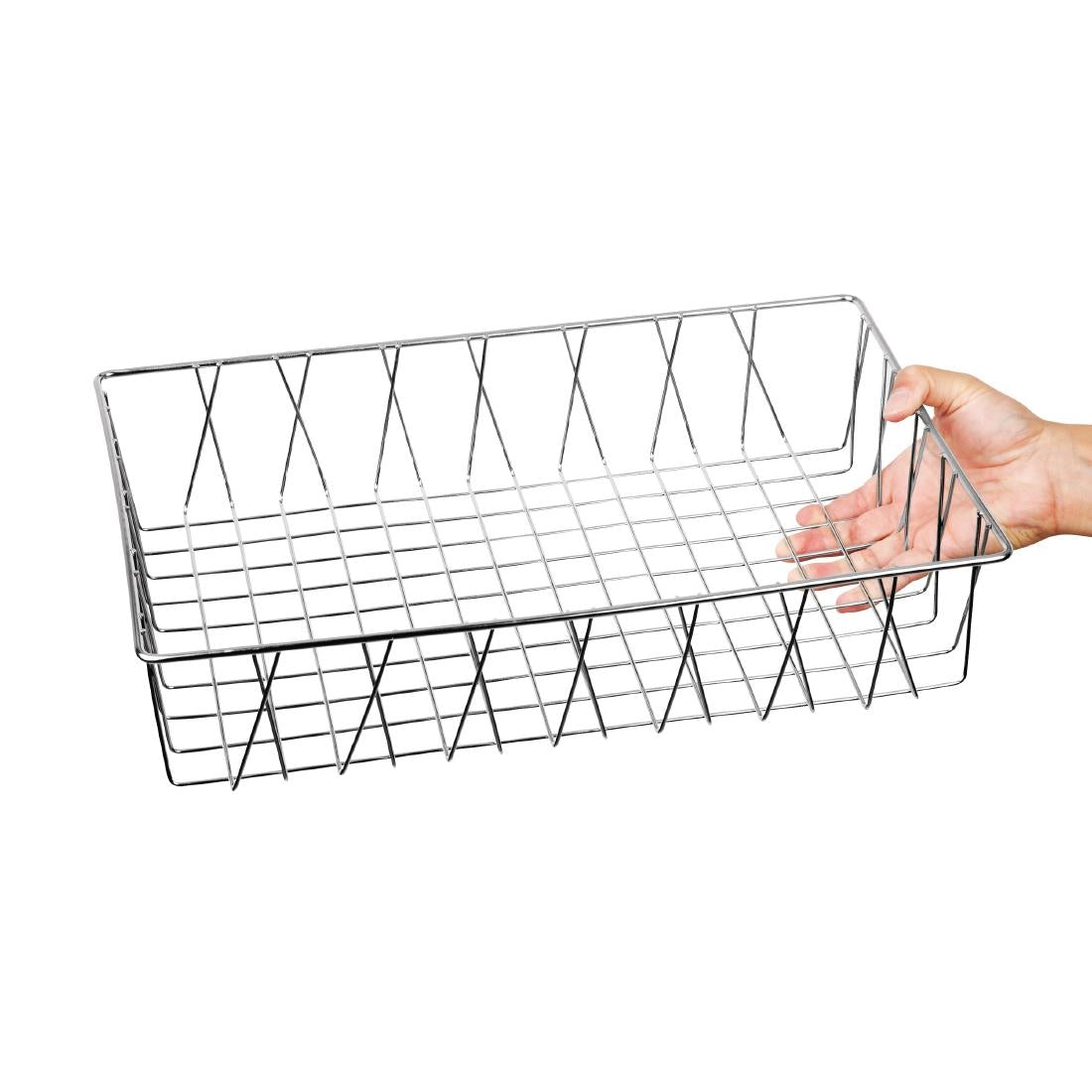 Olympia Stainless Steel Wire Display Basket 450x 300x 100mm