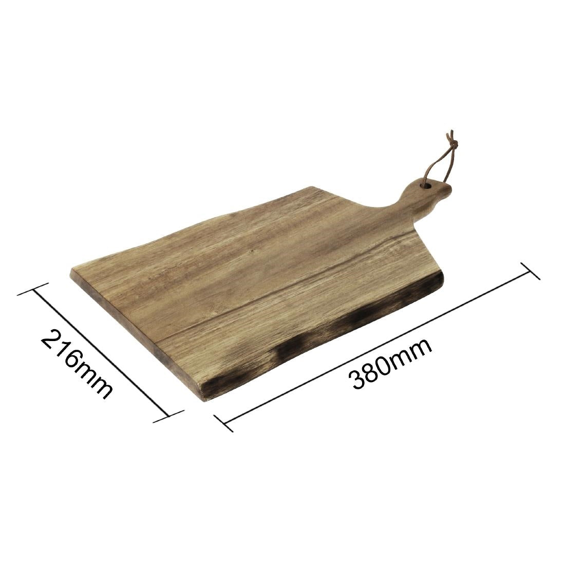 Olympia Acacia Wood Wavy Handled Wooden Board Small 305mm