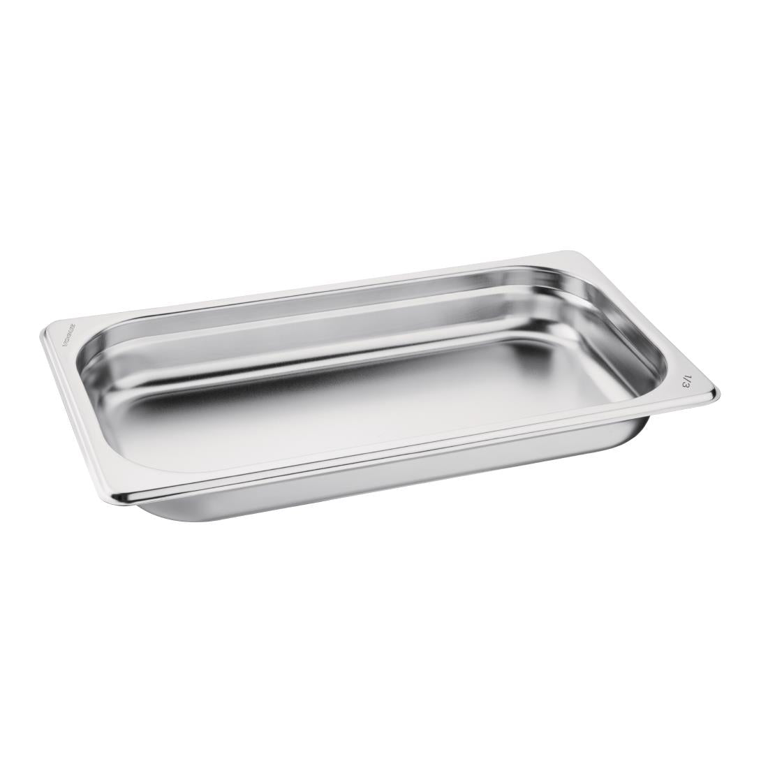 Vogue Stainless Steel 1/3 GN Pan 40mm
