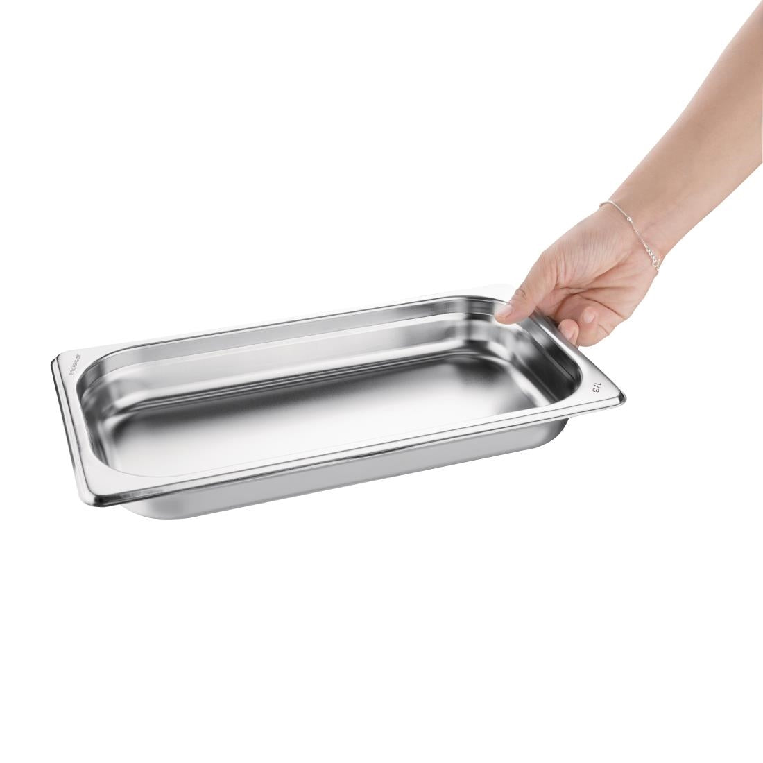 Vogue Stainless Steel 1/3 GN Pan 40mm