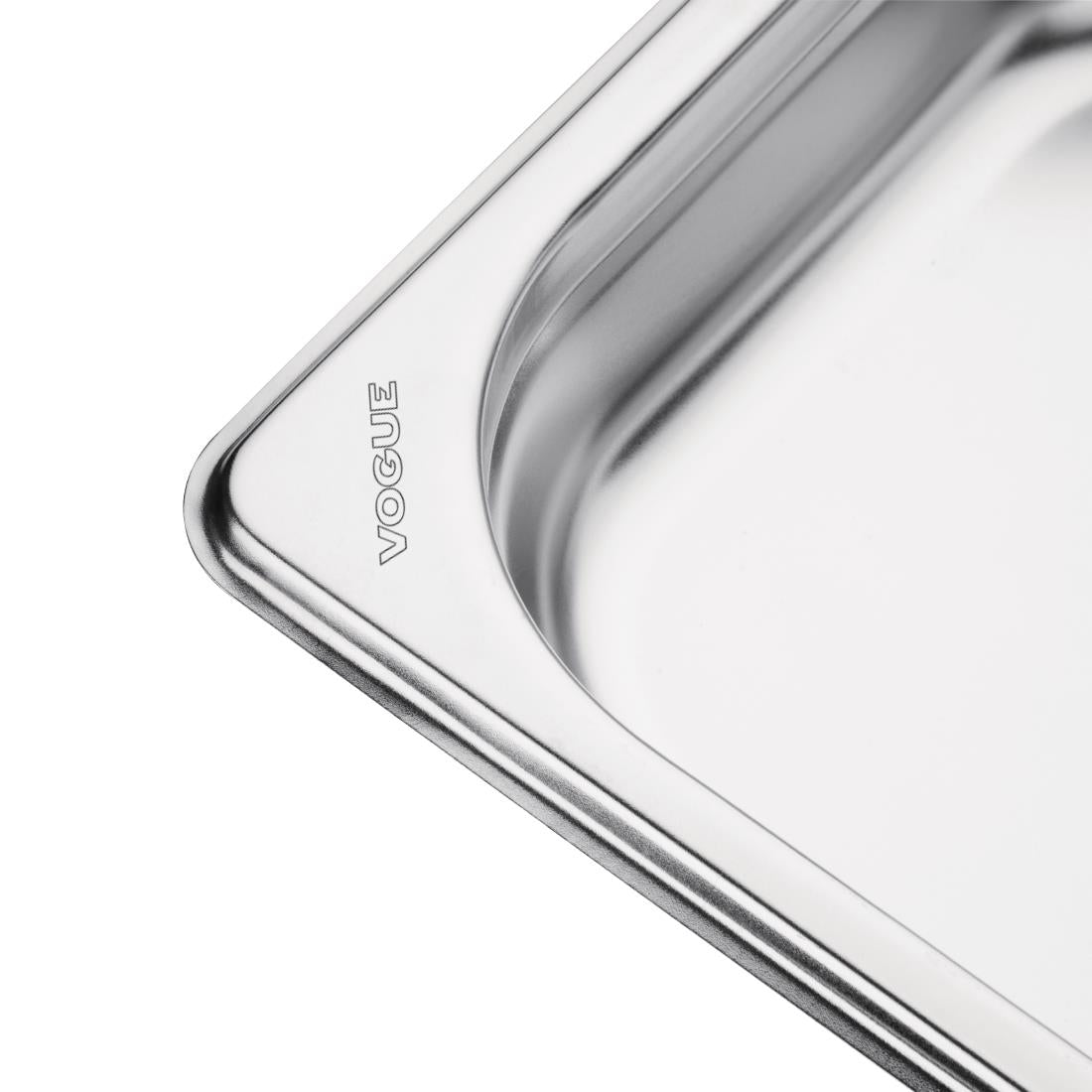 Vogue Stainless Steel 1/3 GN Pan 40mm