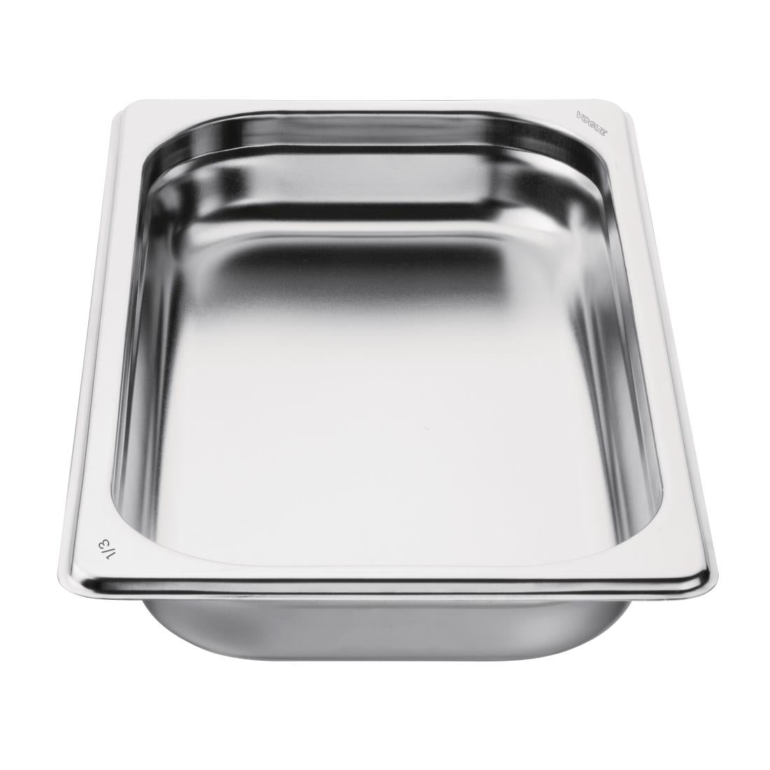 Vogue Stainless Steel 1/3 GN Pan 40mm