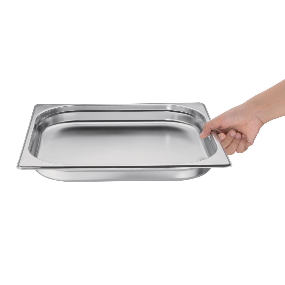 Vogue Stainless Steel 2/3 GN Pan 20mm