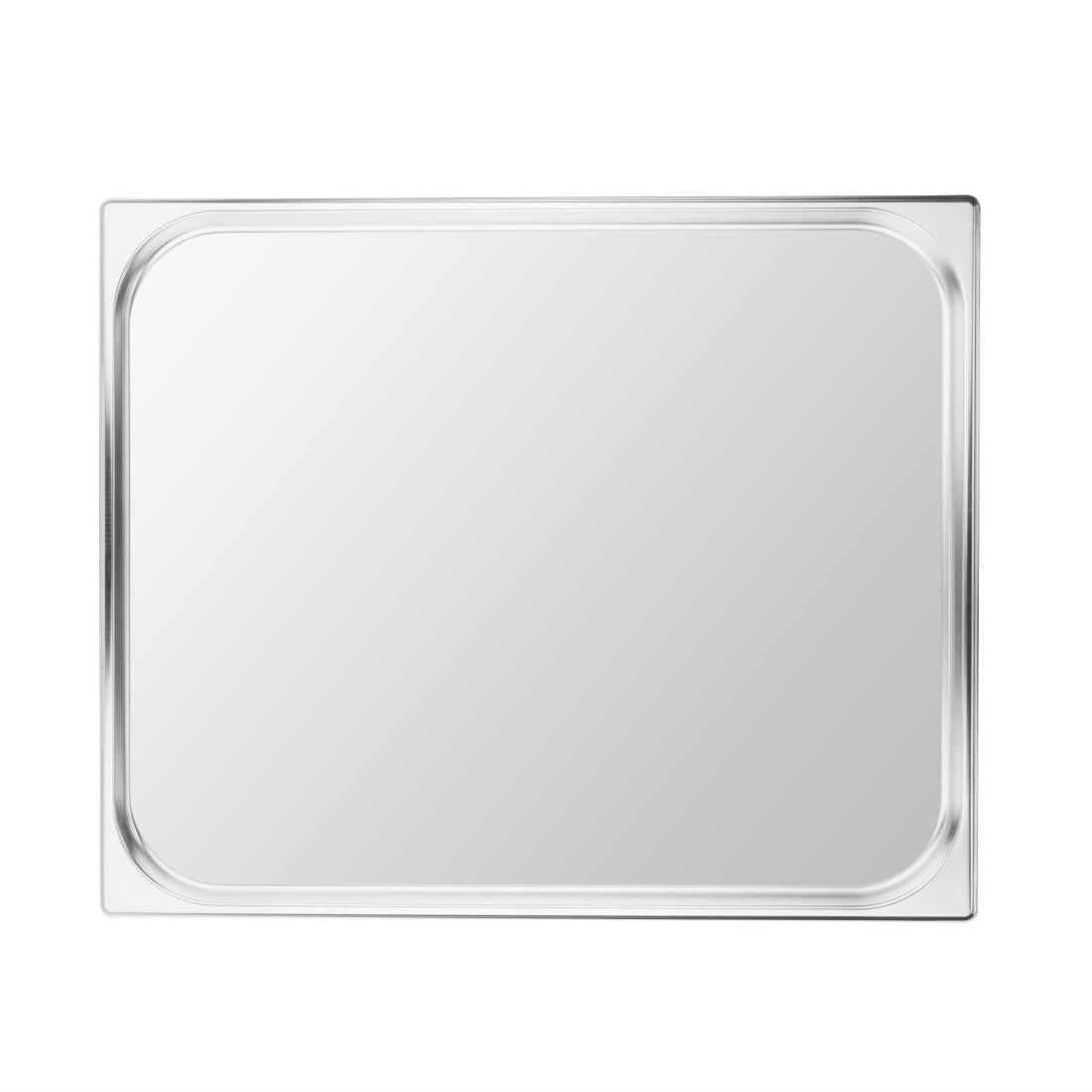 Vogue Stainless Steel 2/1 Gastronorm Tray 20mm