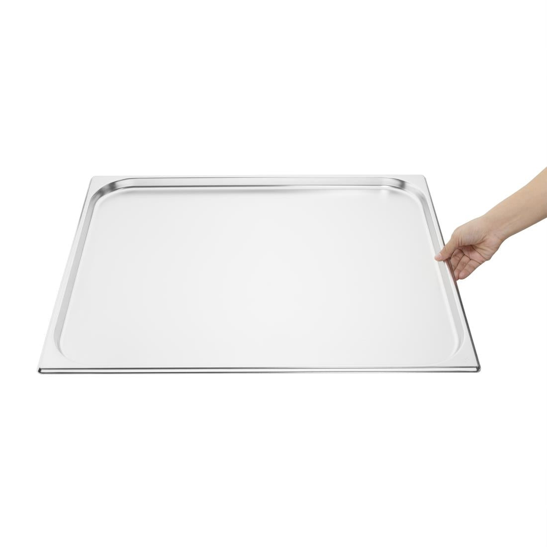 Vogue Stainless Steel 2/1 Gastronorm Tray 20mm