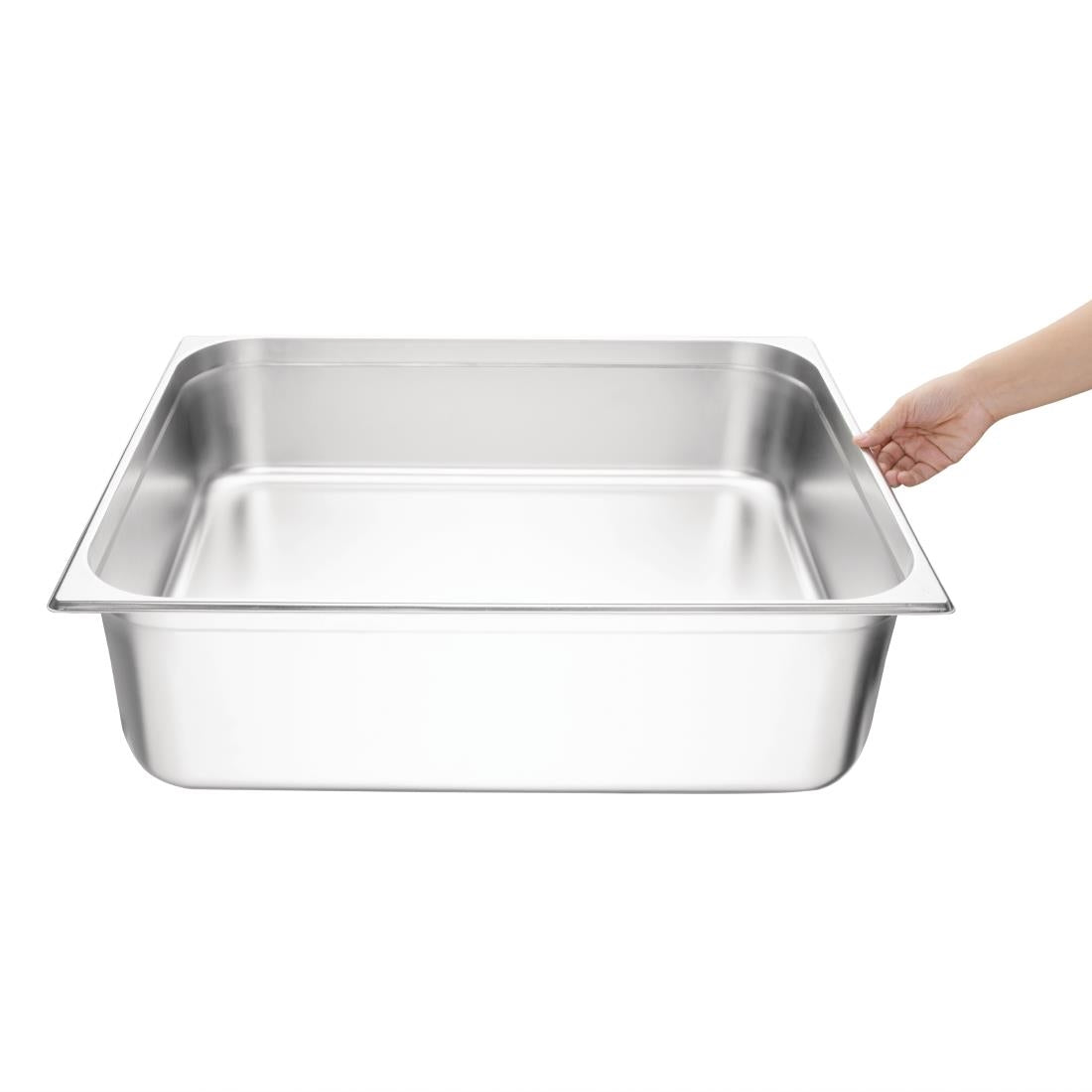 Vogue Stainless Steel 2/1 Gastronorm Tray 200mm