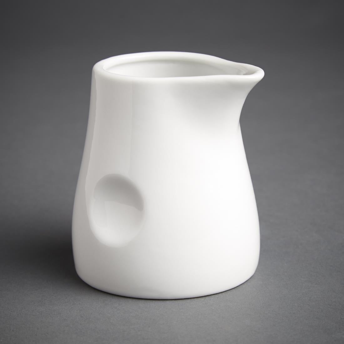 Olympia Whiteware Dimpled Milk Jugs 170ml (6 Pack)