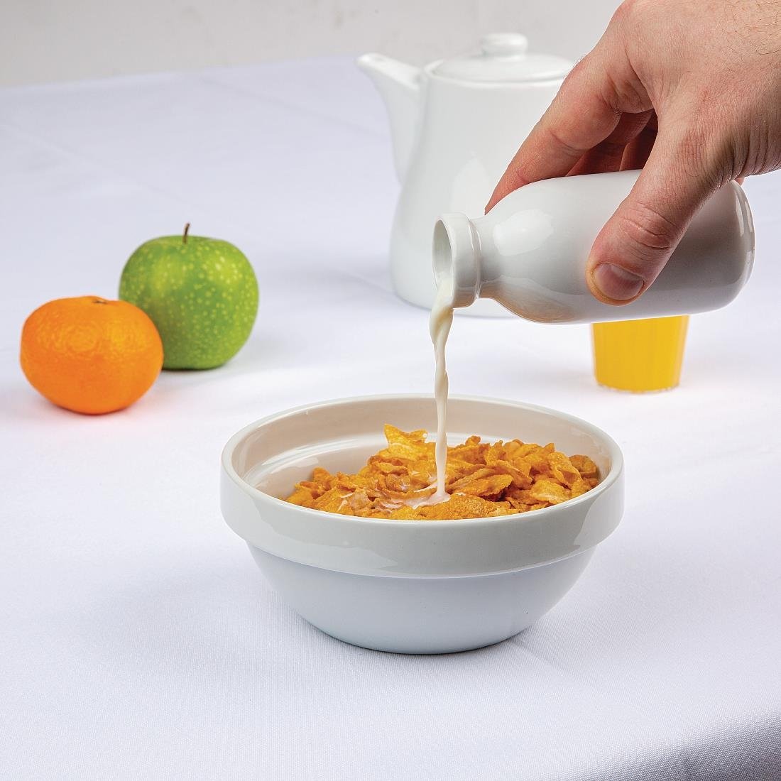Olympia Whiteware Cereal Bowls 145mm (12 Pack)