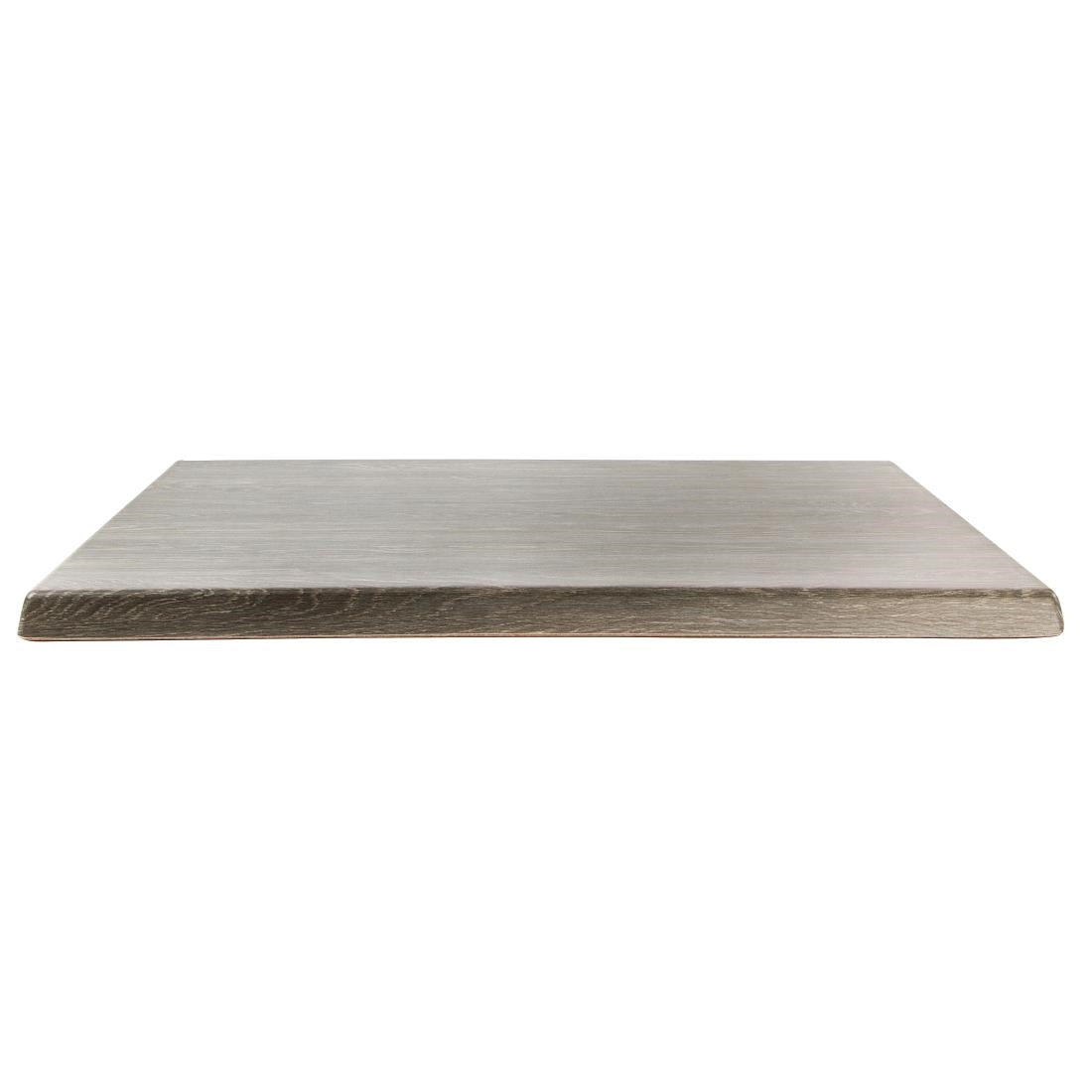 Werzalit Pre-drilled Square Table Top Limed Oak 600mm