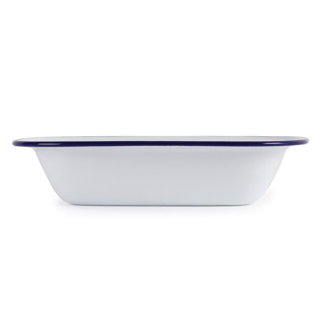 Olympia Enamel Rectangular Dishes 280x190mm (6 Pack)