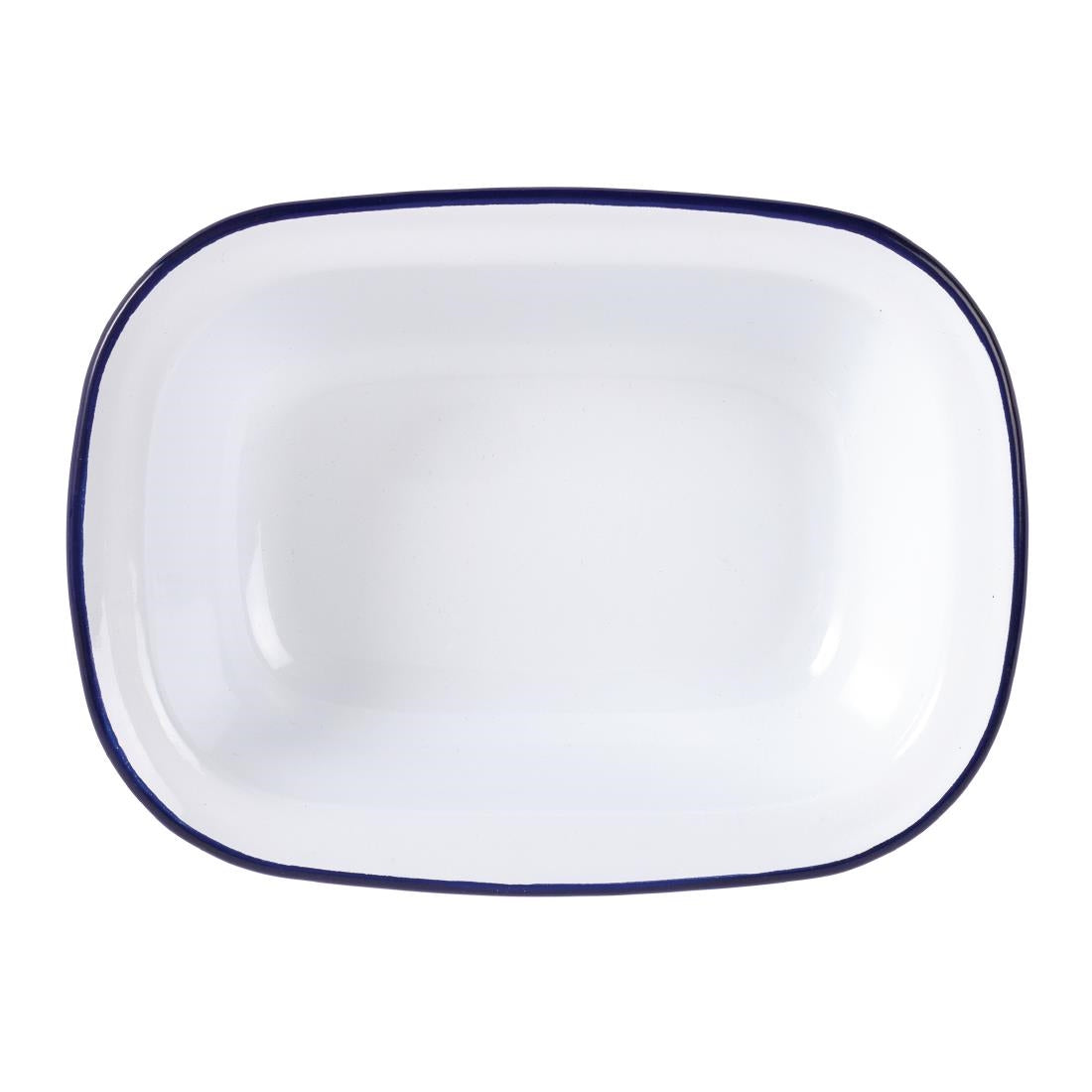 Olympia Enamel Rectangular Dishes 280x190mm (6 Pack)