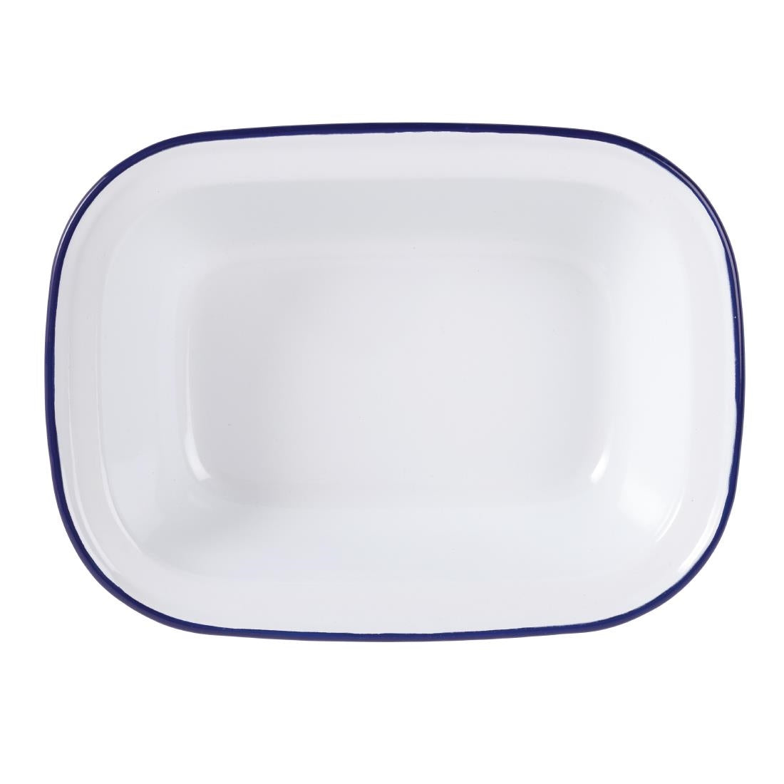 Olympia Enamel Rectangular Pie Dishes 180x135mm (6 Pack)