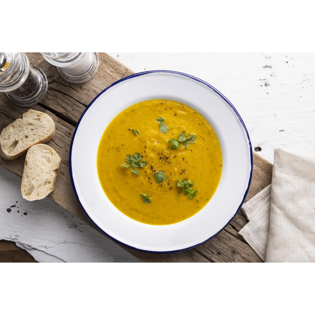 Olympia Enamel Soup Plates 245mm (6 Pack)