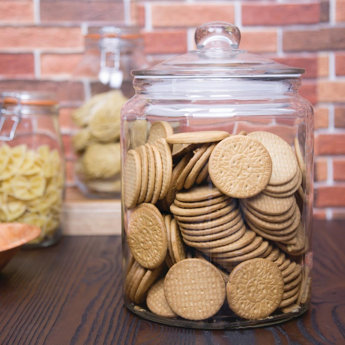 Olympia Glass Biscotti Jar