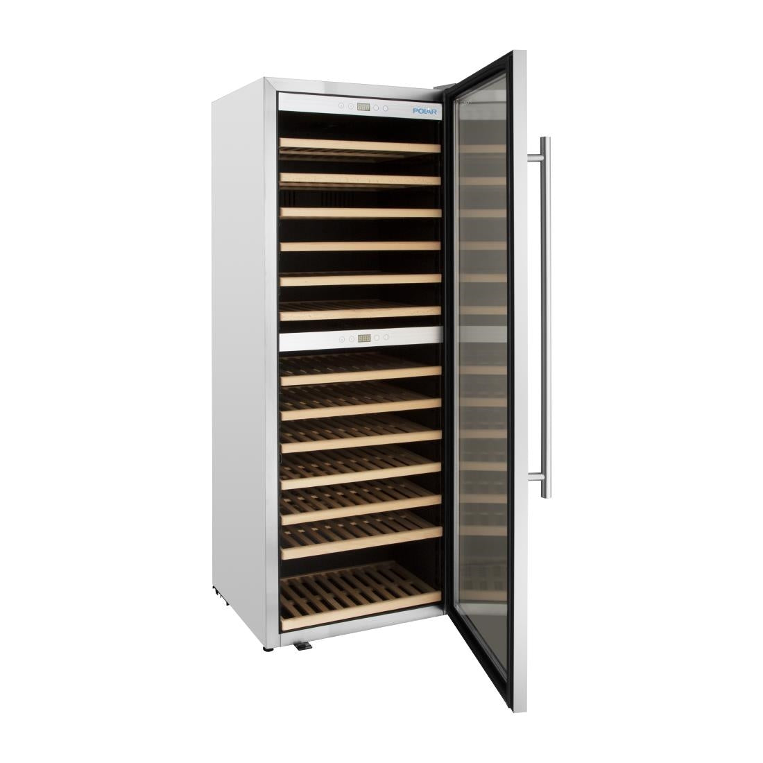 Polar G-Series Dual Zone Wine Fridge Stainless Steel 109 Bottle