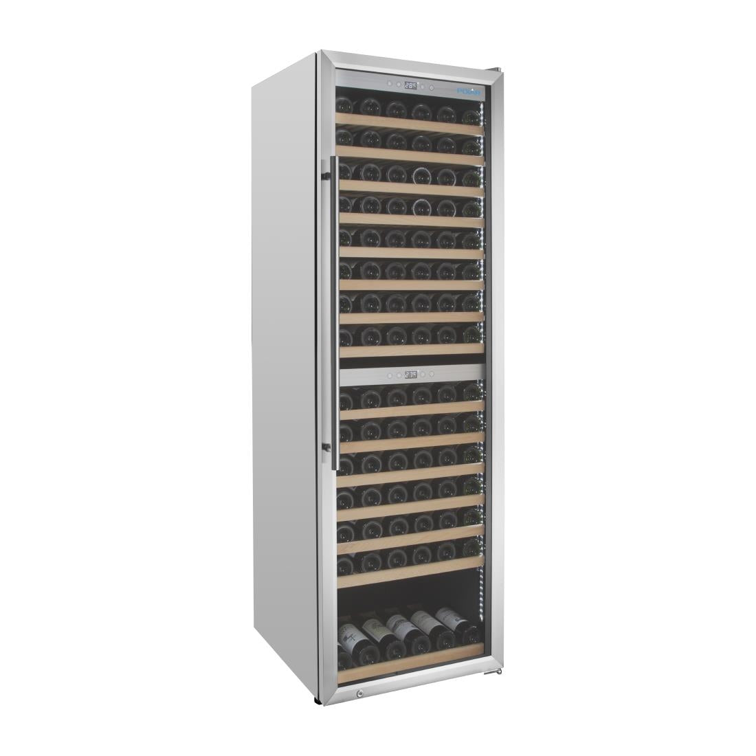Polar G-Series Dual Zone Wine Fridge Stainless Steel - 172 Bottle