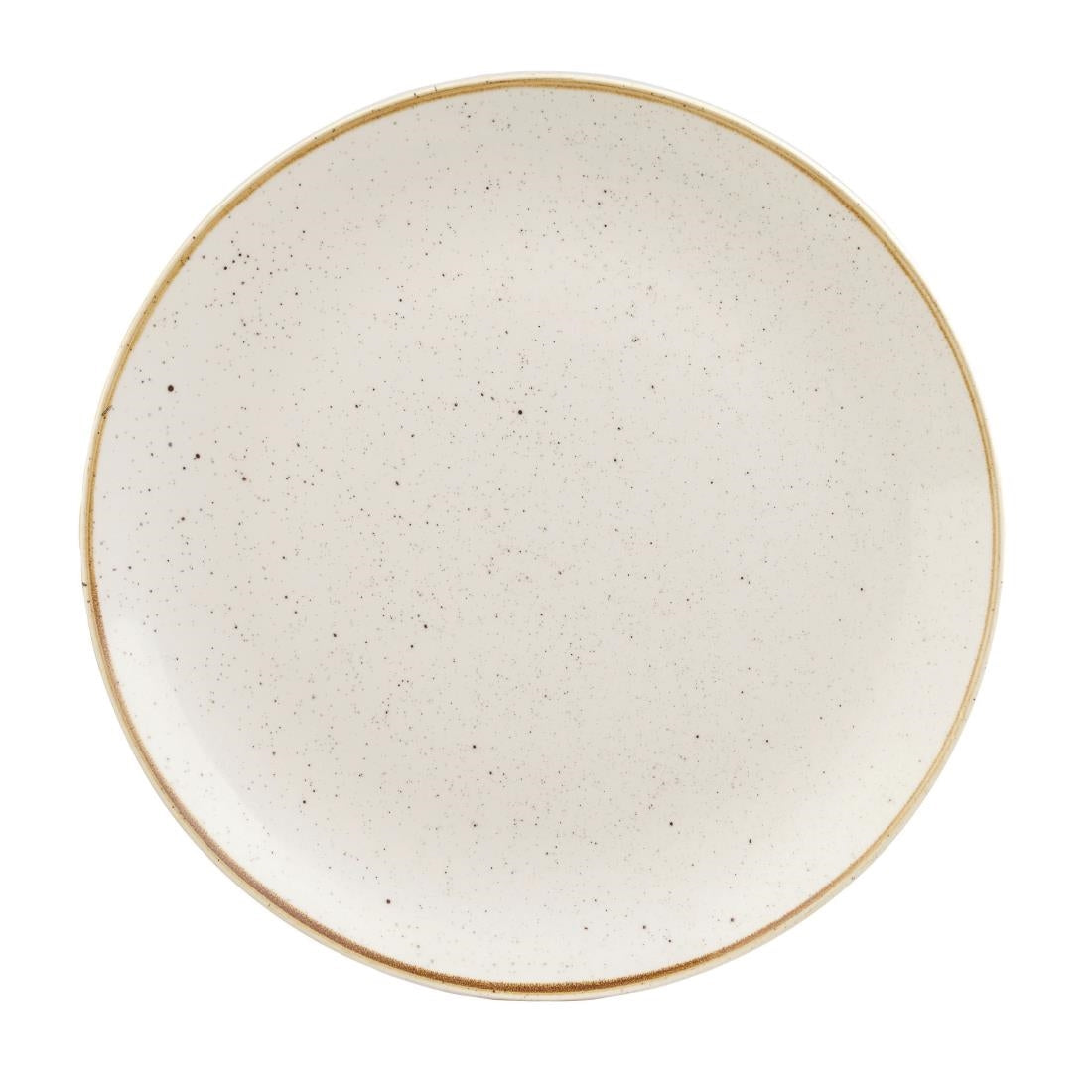 Churchill Stonecast Round Coupe Plates Barley White 295mm (12 Pack)