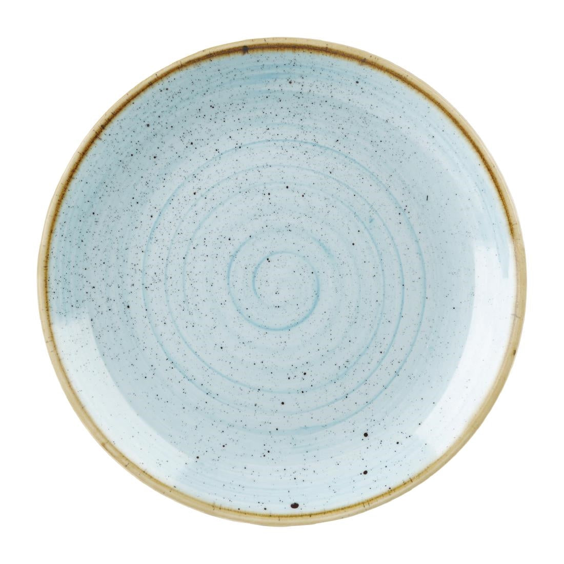 Churchill Stonecast Round Coupe Plates Duck Egg Blue 295mm (12 Pack)