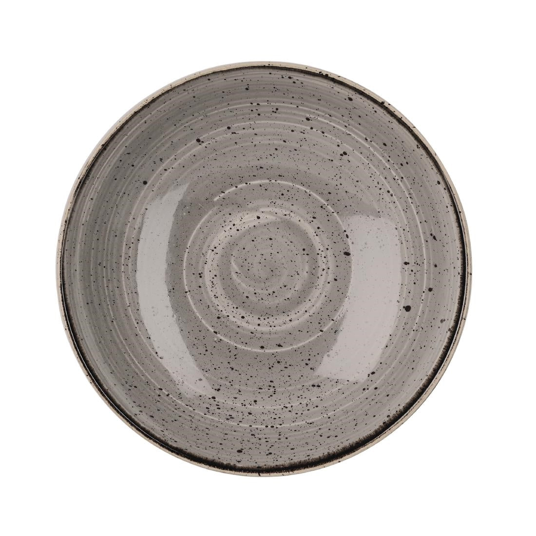 Churchill Stonecast Round Coupe Bowls Peppercorn Grey 248mm