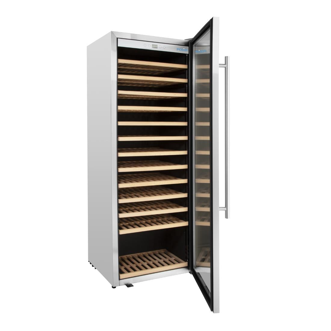 Polar G-Series Single Zone Wine Fridge Stainless Steel 118 bottles