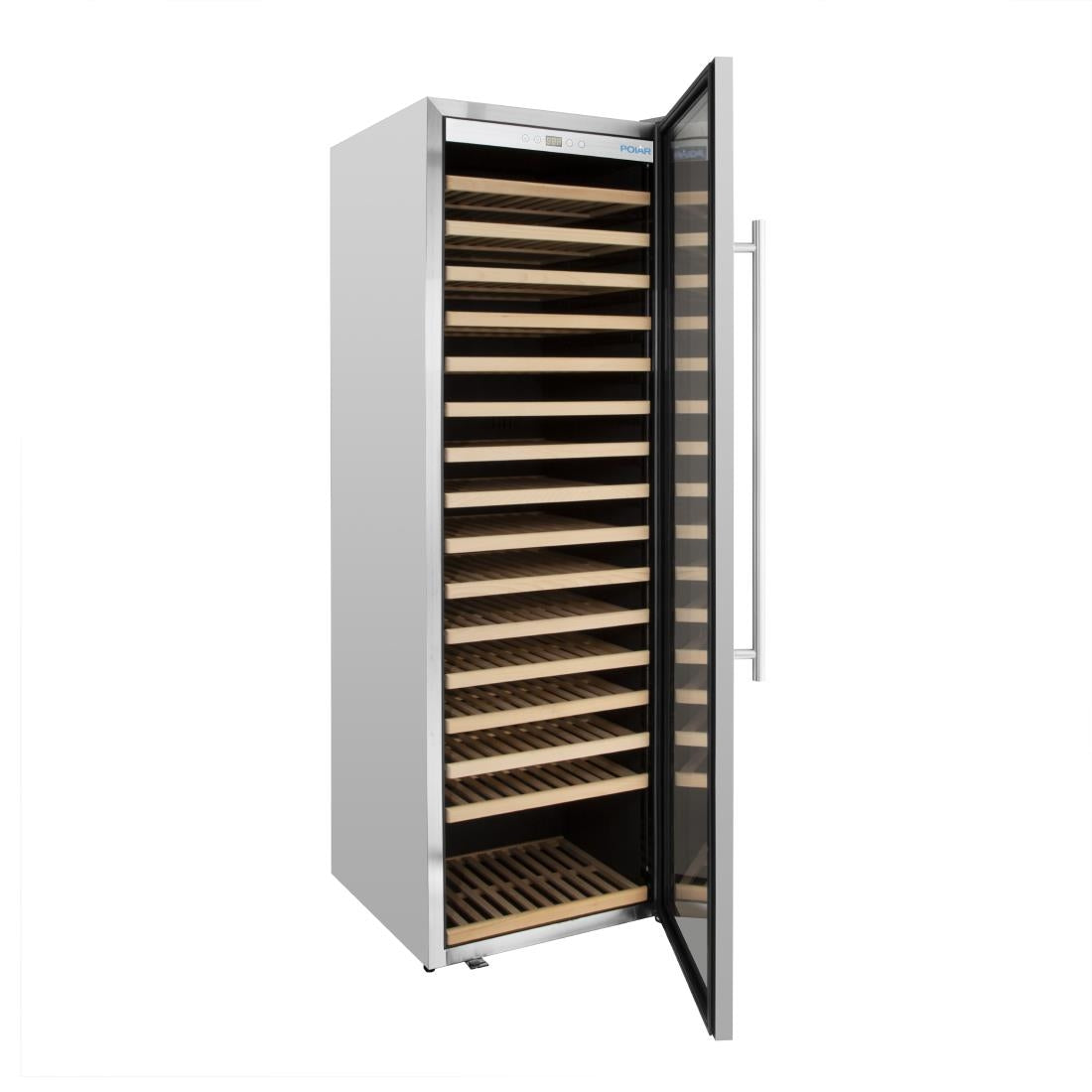 Polar G-Series Single Zone Wine Fridge Stainless Steel 187 bottles