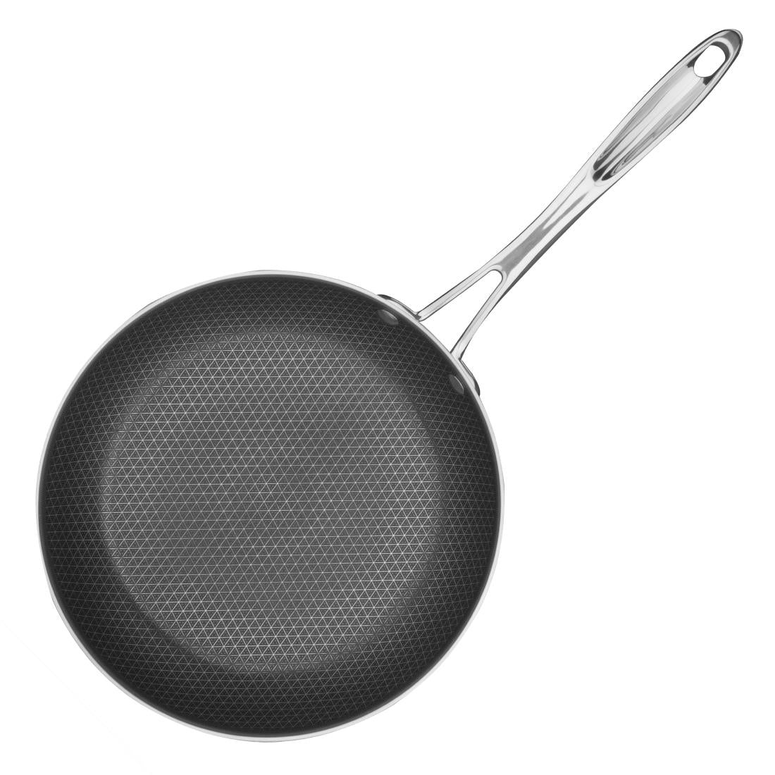 Vogue Tri-Shield Stainless Steel Frying Pan with Clad Coating 24cm