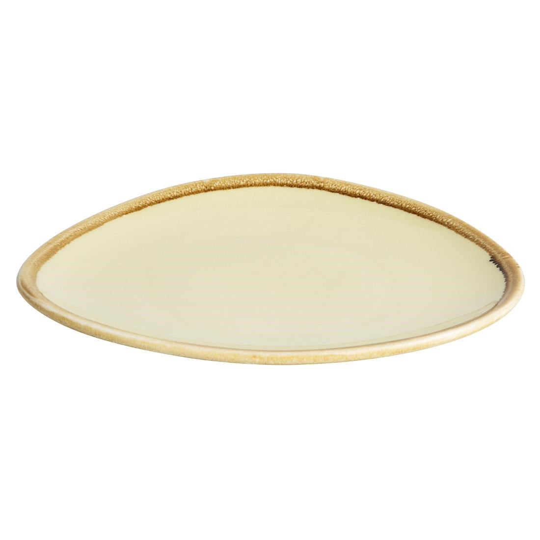 Olympia Kiln Triangular Side Plates Sandstone 165mm (6 Pack)