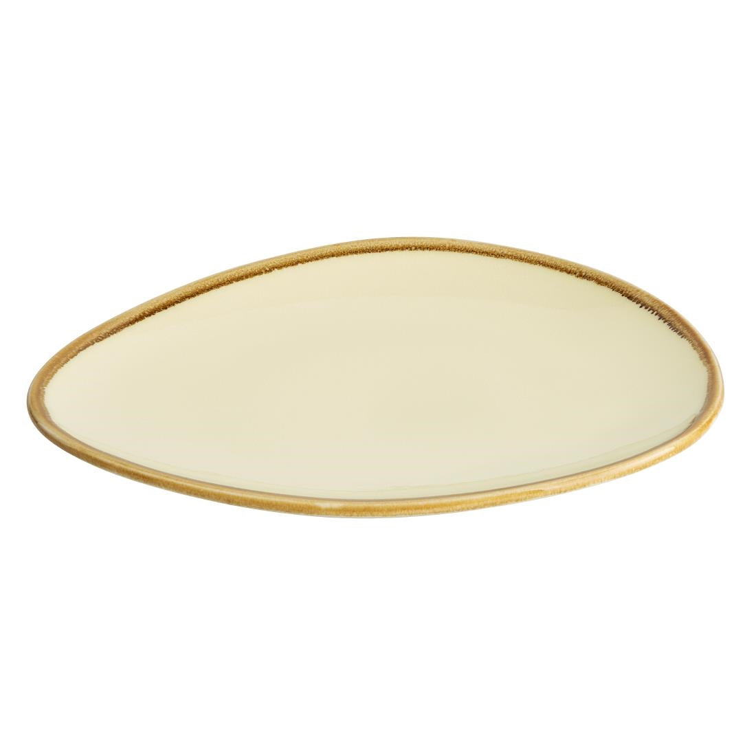 Olympia Kiln Triangular Plates Sandstone 230mm (6 Pack)