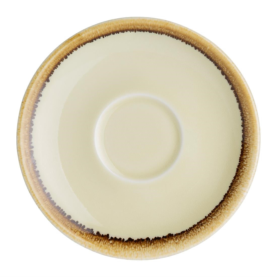 Olympia Kiln Espresso Saucers Sandstone 115mm (6 Pack)