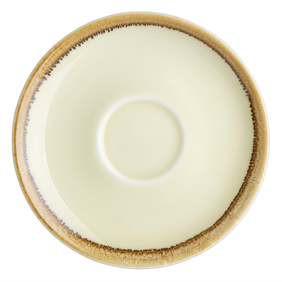 Olympia Kiln Cappuccino Saucers Sandstone 140mm (6 Pack)