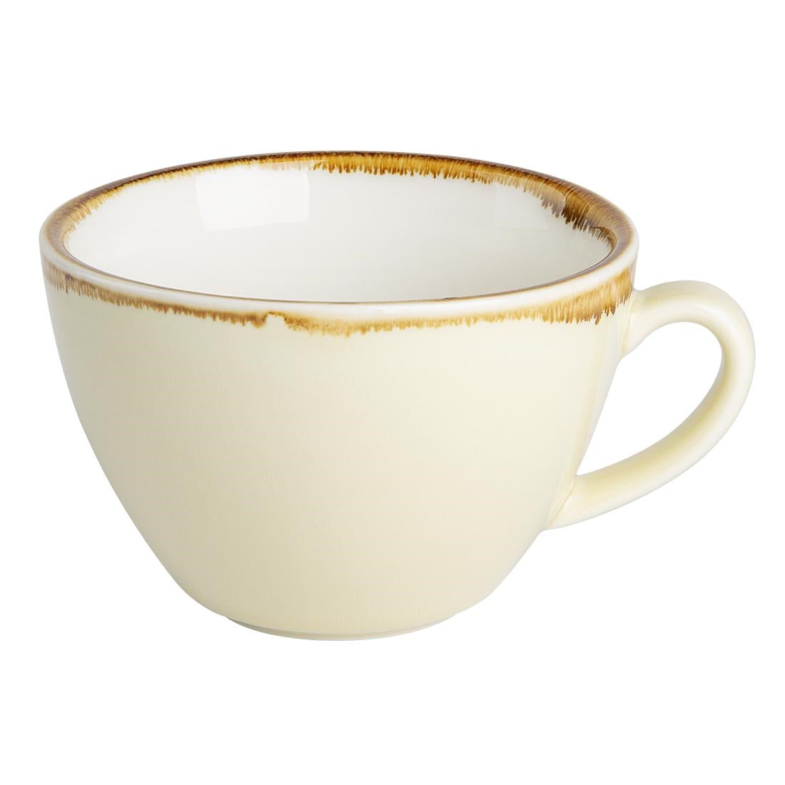 Olympia Kiln Cappuccino Cups Sandstone 340ml (6 Pack)