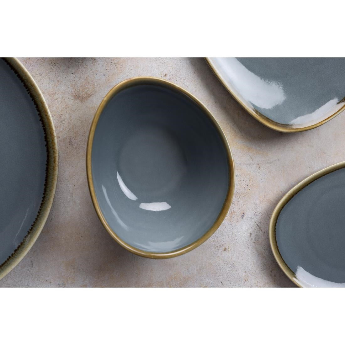 Olympia Kiln Bowls Ocean 215mm (4 Pack)